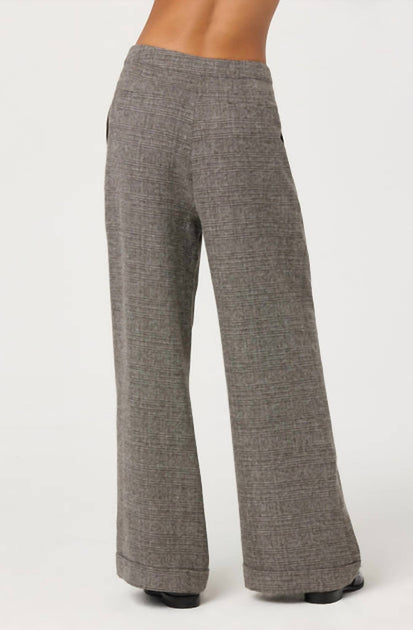 ASTR Lanie Tweed Trousers Grey Large 3