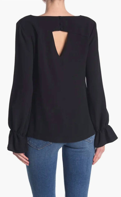 Trina Turk Ayako Top Black Small 3