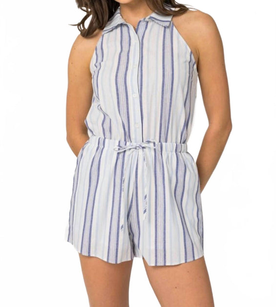 Gilli Moapa Stripe Romper White Small 2