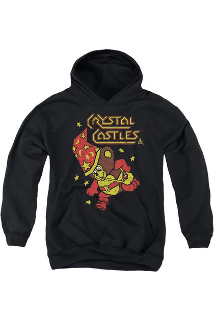 Gildan Atari Crystal Bear Youth Pullover Hoodie Black S 2