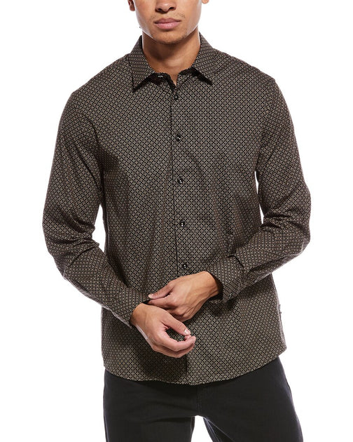 Stone Rose Comfort Stretch Shirt Black Large 2