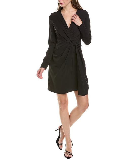 Halston Carmina Mini Dress Black US 6 2