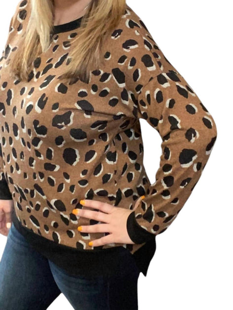 honeyme Leopard Weekender Tee Brown Small 4