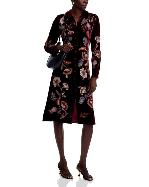 Robe Chemise en Velours Johnny Was Gineva Multi XSmall 3