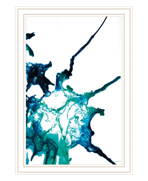 Hivvago Ocean Living Framed Print Wall Art White 45.7x35.6x2.5cm 5