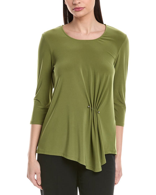 Joseph Ribkoff Solid Top Green US 6 2