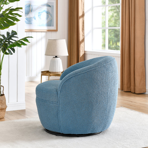 Streamdale 360 Swivel Barrel Chair Blue 2