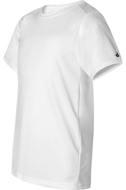Badger Youth B-Core T-Shirt White Small 4
