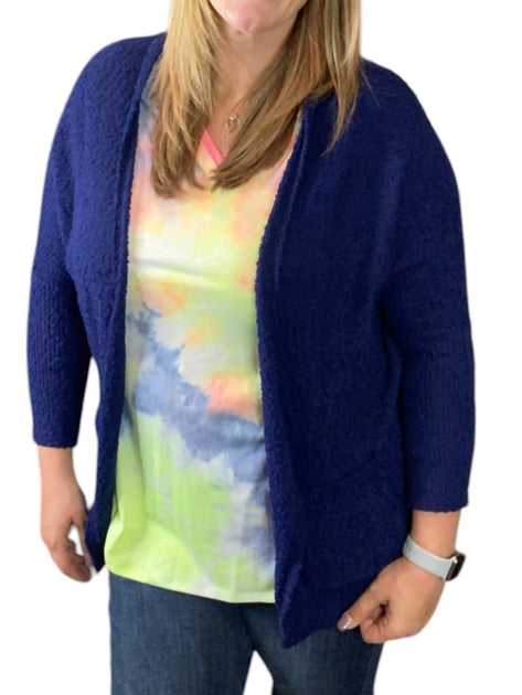 HEIMISH Everyday Cardigan Blue 1X 2