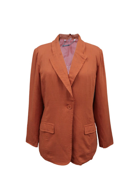 PAPARAZZI Classic Lined Blazer Brown Small 2