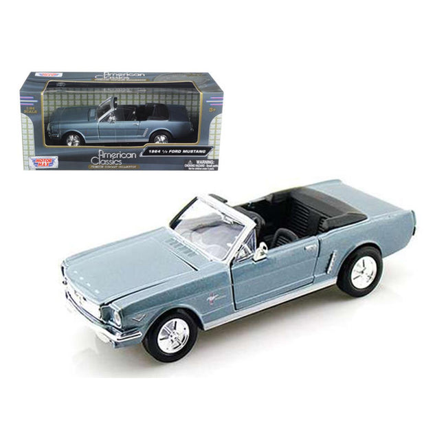 MotorMax 1964 Ford Mustang Convertible Blue 1/24 2