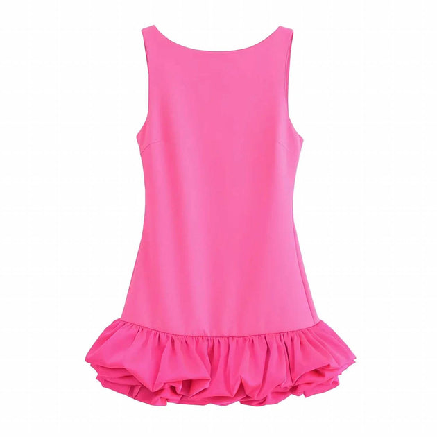 Sweetkama Women's Mini Bubble Dress In Pink