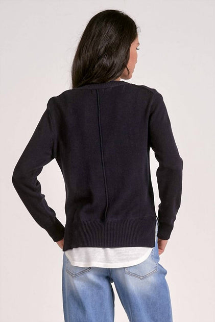 ELAN Off-Duty Sweater Purple Small 3