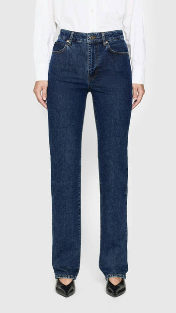 FRAME Ruler High Rise Straight Leg Jeans Blue 31 2