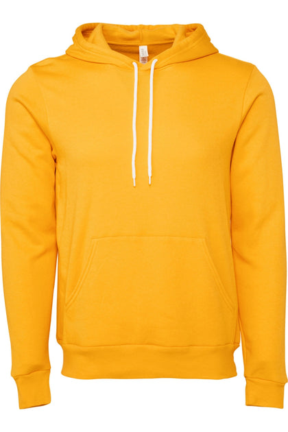 Bella + Canvas Unisex Pullover Polycotton Fleece Hooded Sweatshirt Yellow Large 2