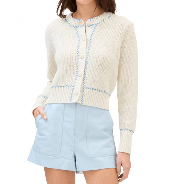 Allison New York Gia Cardigan White Large 2