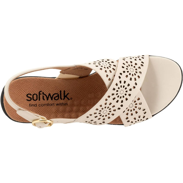 SoftWalk Tillman Sling Performance Sandal Beige US 6.5 4