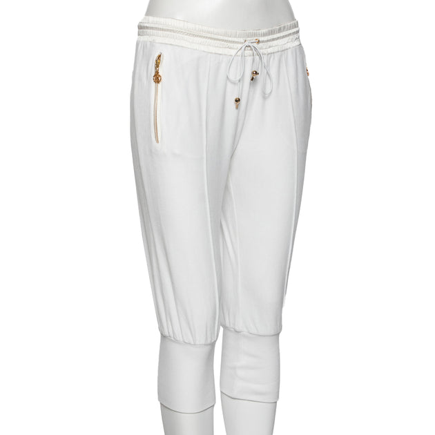 Roberto Cavalli Cropped Joggers White Medium 3
