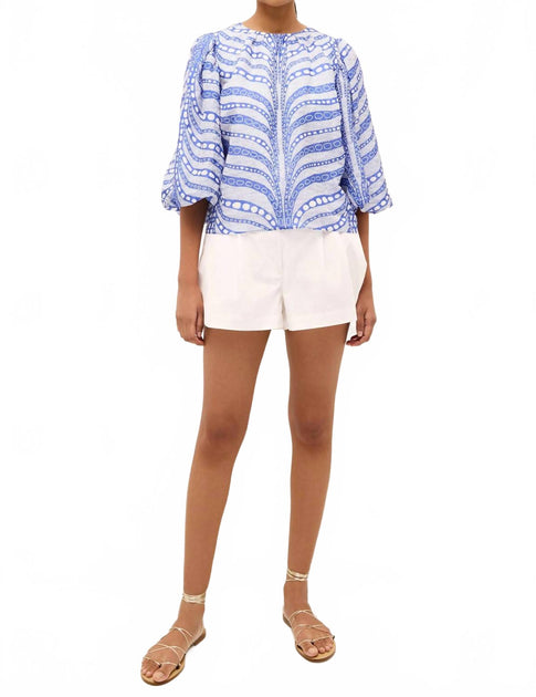 Marie Oliver Harly Top Blue 3X 4