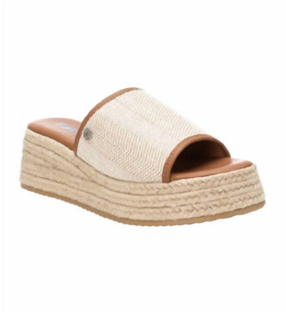 Xti 5-6 Wedge Sandals Beige 7