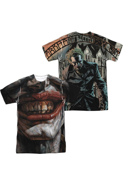 Gildan Batman Asylum Short Sleeve Polyester T-Shirt Black Small 2