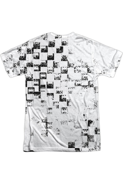 Gildan Batman Checkerboard Kick Short Sleeve T-Shirt Grey Medium 3