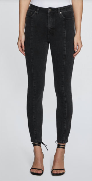 Ksubi Hi N Wasted Onyx Zip Jeans Black 26 2
