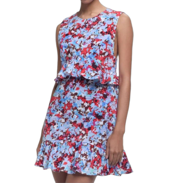 Kika Vargas Paige Mini Dress Blue US 8 2