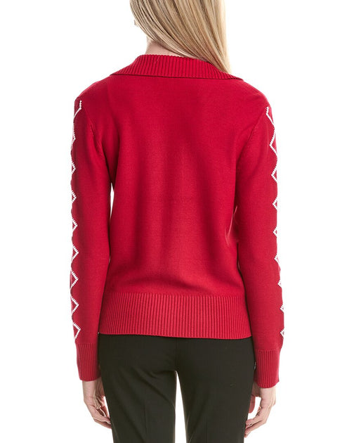 St. John Knit Diamond Jacket White Small 3