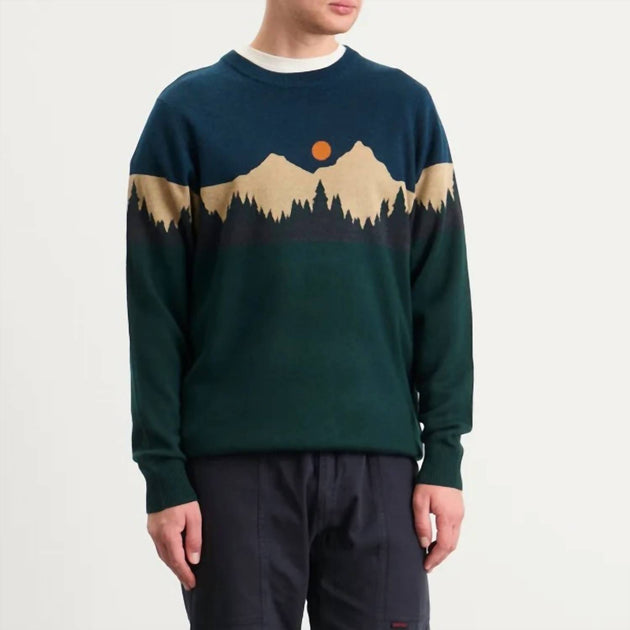 KAVU Highline Crewneck Sweater Green 2X 2