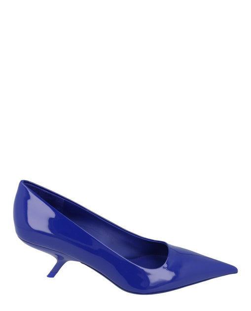 Ferragamo Eva 55 Patent Leather Pumps Blue US 5-6 2