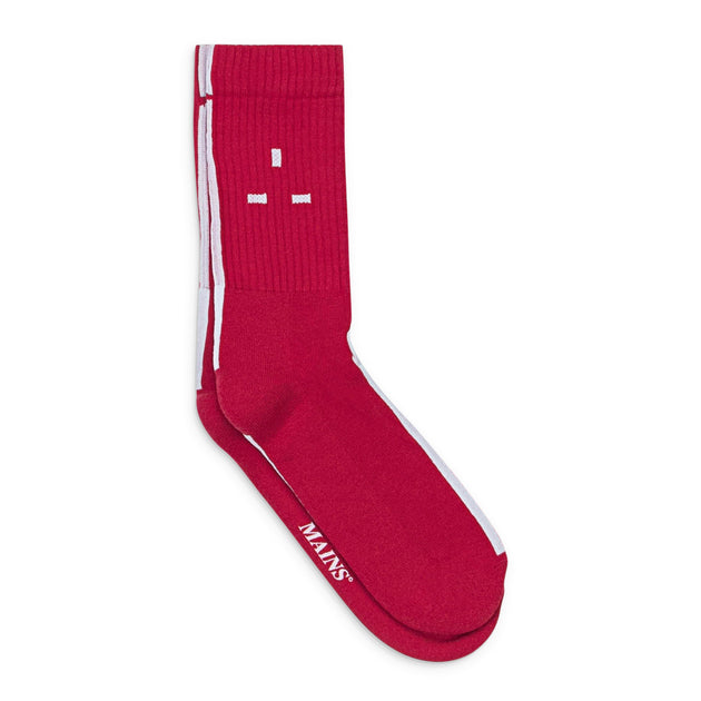 Mains Logo Socks Red Medium 3