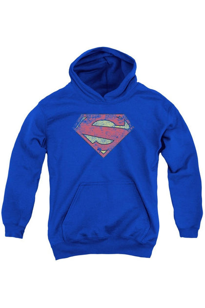 Gildan Superman New 52 Shield Hooded Sweatshirt Blue XLarge 2
