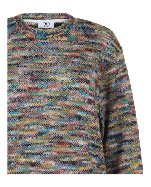 M Missoni Mottled Knit Sweater Multi Medium 5