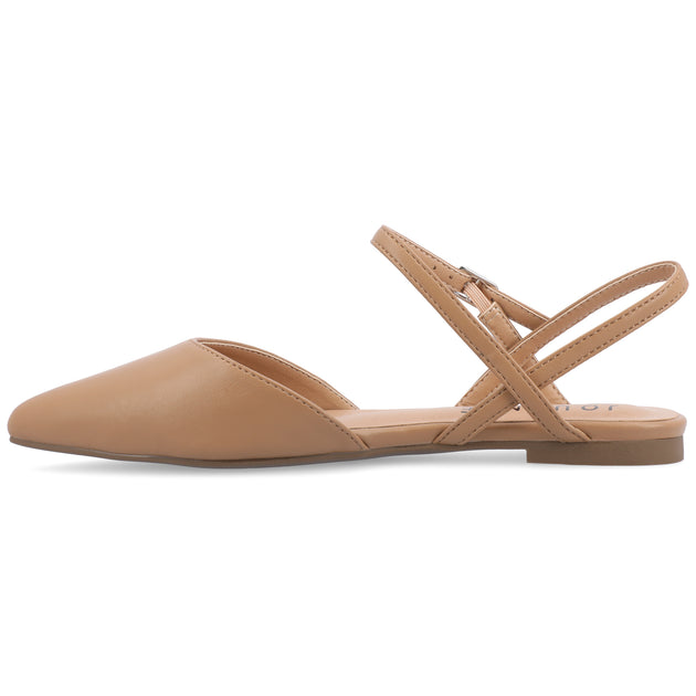 Journee Collection Martine Flats Beige US 5-6 3