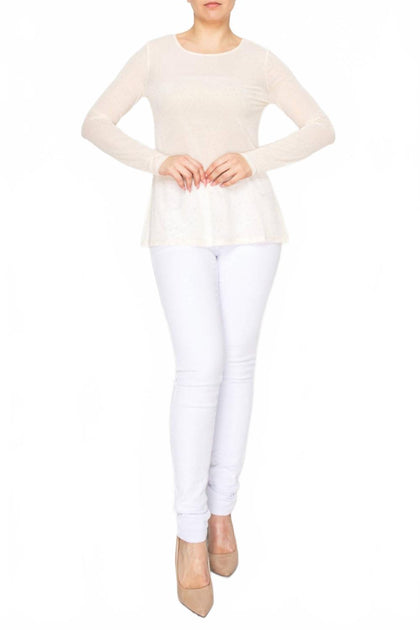 Origami Oh My Mesh Top Beige Medium 2