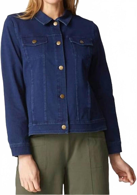 Habitat Cotton Spandex Jean Jacket Multi XL 2
