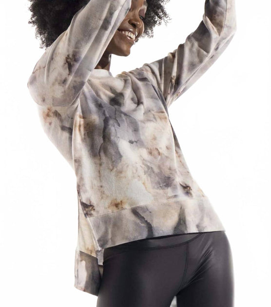 Playground Soft Dreamy Dye Hi-Lo Sweatshirt Multi Small 3
