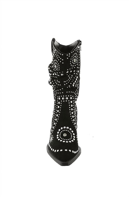 Very G Stellar Studded Boot Black US 7.5 4