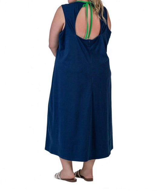De Loreta Tuta Sleeveless Maxi Dress Blue 3X 3