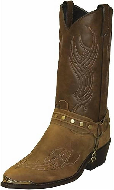 Abilone Men's Western Boot Brown US 10 2