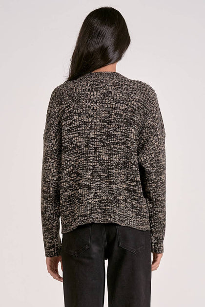 ELAN Crewneck Blanket Sweater Grey Medium 4