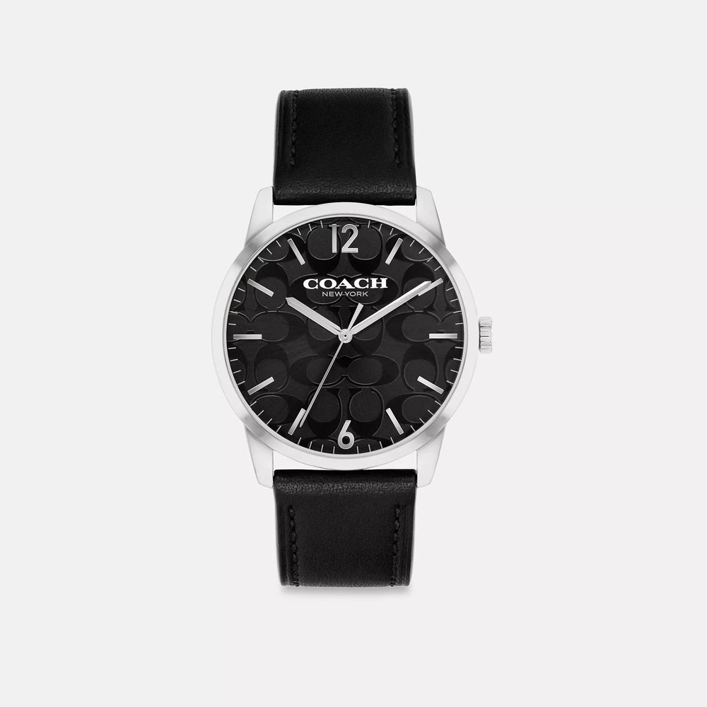 COACH 腕時計 ブラック Coach Outlet Keane Watch, 39 Mm | ShopSimon