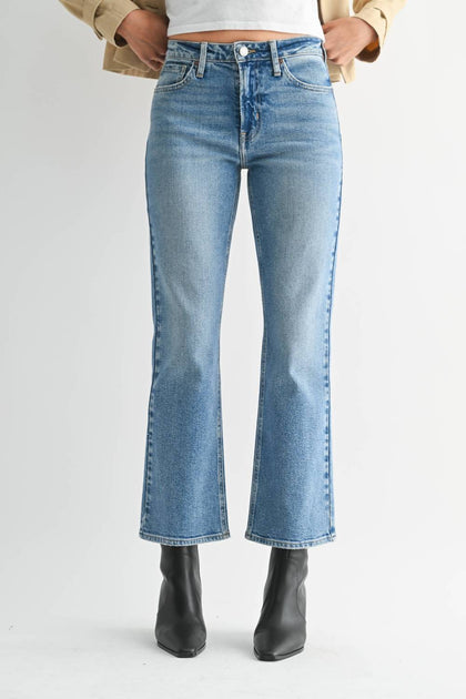 JUST BLACK DENIM Slim Cropped Bootcut Jeans Blue 30 3