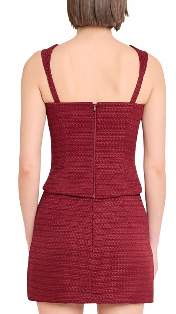 Amanda Uprichard Ceronne Top Brown XS 4