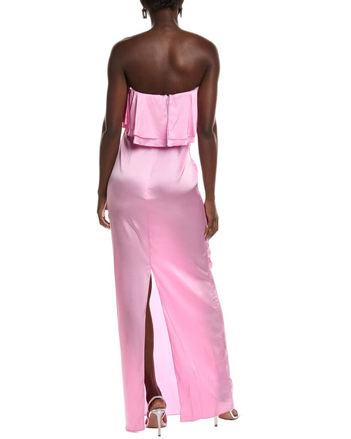 Retrofête Queenie Maxi Dress Pink Small 3