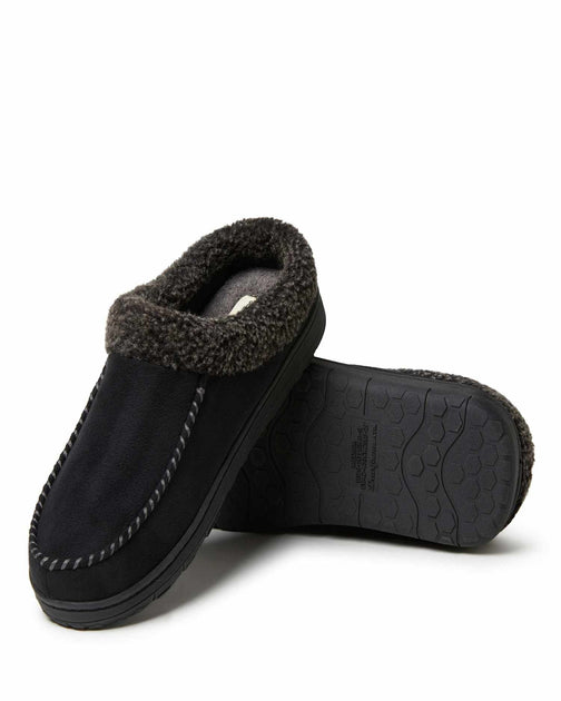 Dearfoams Microsuede Clog Slipper Black Medium 4