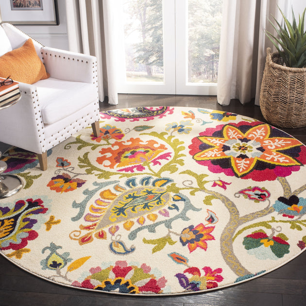 Safavieh MNC229 Area Rug Ivory Multi 4