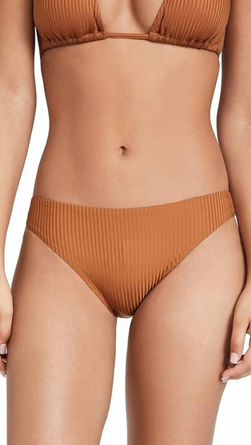 Vitamin A Midori Bikini Bottom Brown Small 2