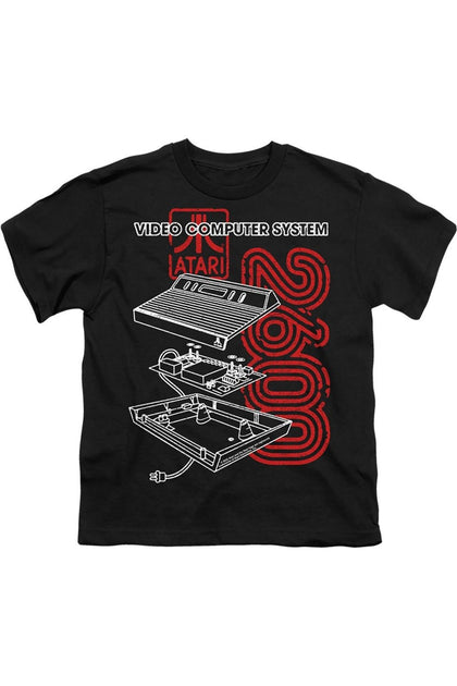 Gildan Atari 2600 Short Sleeve Tee Black 4 Years 2